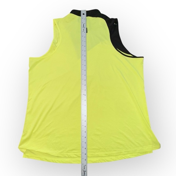 JAMIE SADOCK STAND-UP COLLAR QUARTER ZIP SLEEVELESS TOP 02217-GRAPEFRUIT-840 - Picture 10 of 11